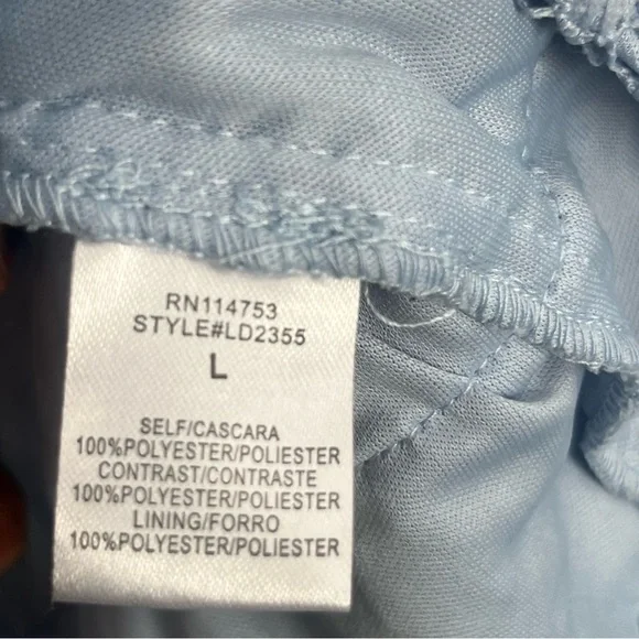 The Clothing Company Baby Blue Tiered Crochet Knit Lace Mini Dress - Picture 13 of 15